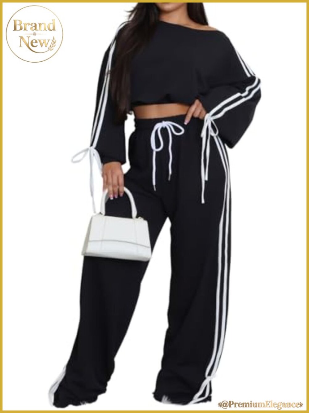 Women 2 Piece Sweatsuit Set Long Sleeve Pullover Jogger Pants Tracksuit
